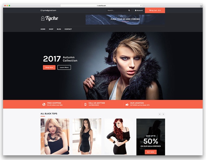 2 Tyche - WordPress online store template 