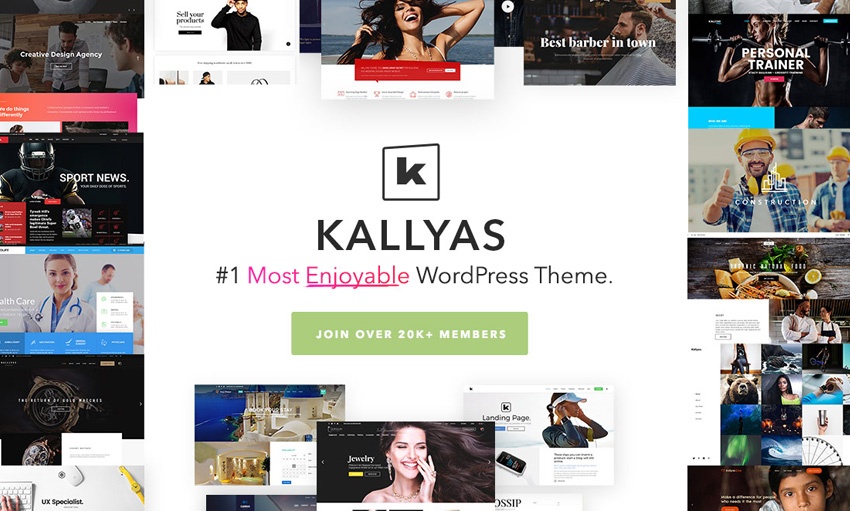 10 Kallyas - creative site template designs 