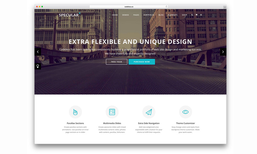 7 Specular - focused on corporate WordPress themes