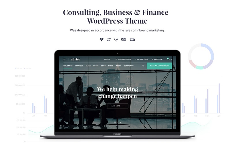 9 Advice - Creative WordPress corporate theme