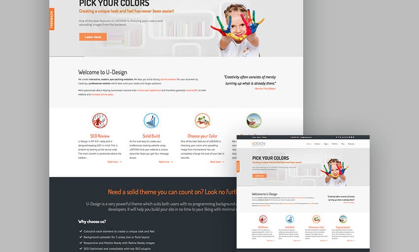 7 uDesign - User Friendly WordPress Theme