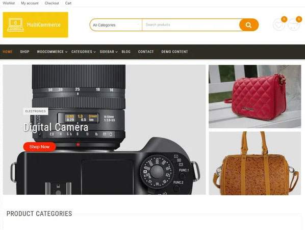 The third free Multicommerce online store template