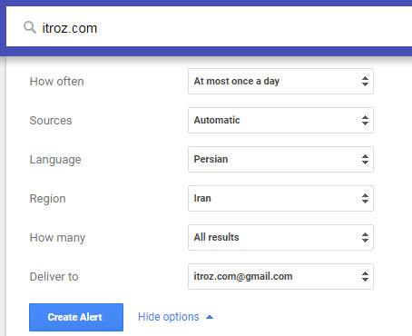 How to set up Google Alerts