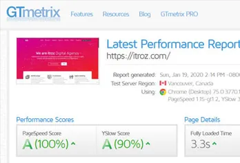 How to score 100 sites in GT metrics