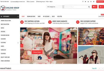 Shop online store template