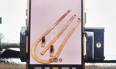 Industrial photography and promotional filming of gold products