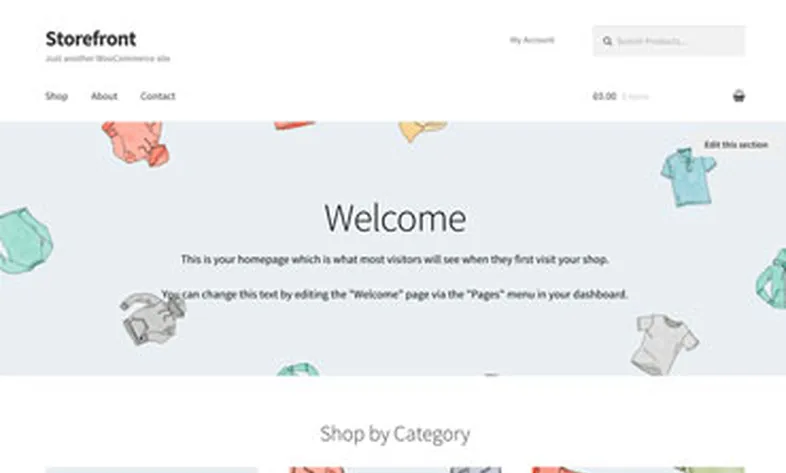 Storefront online store template