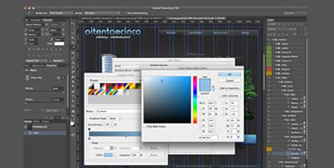 Website design with Photoshop