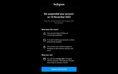 Guide to unblock Instagram account 2022
