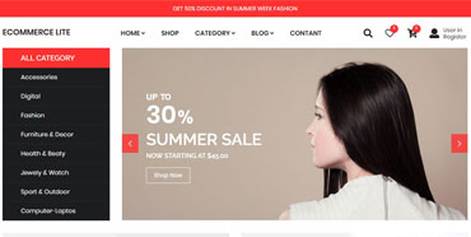 eCommerce Lite online store template