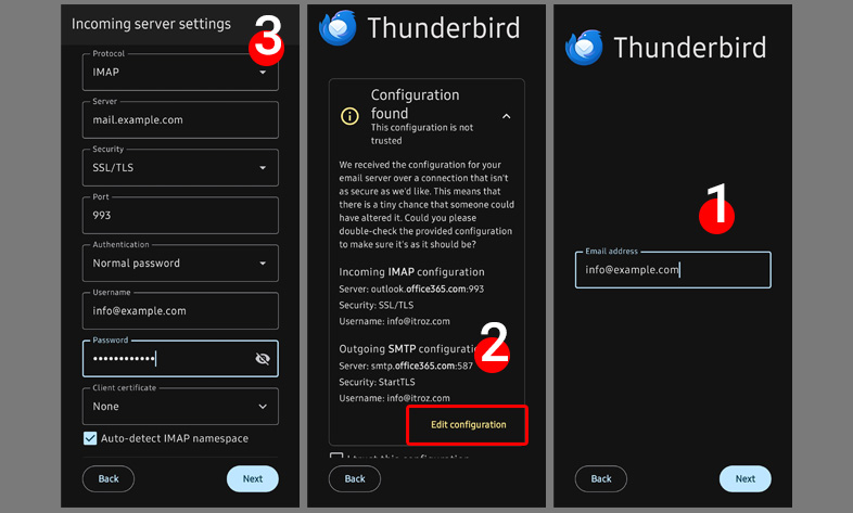 آموزش نصب thunderbird بر روی اندروید