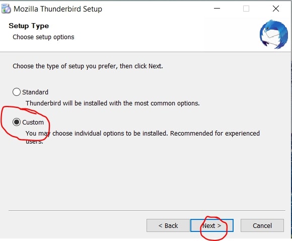 نحوه نصب thunderbird بر روی ویندوز