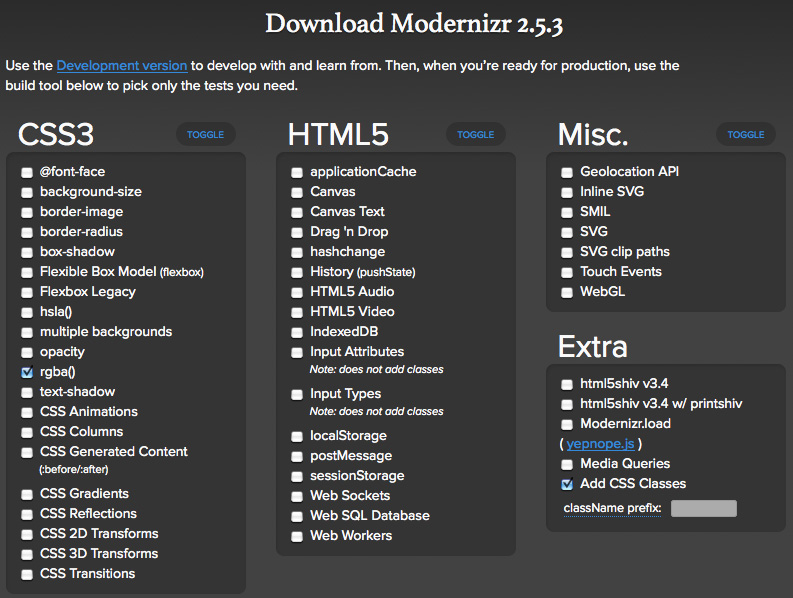 modernizr چیست؟